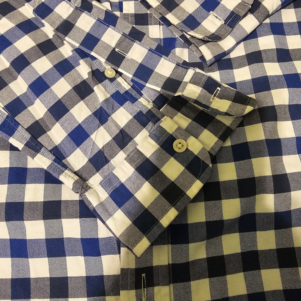 Polo Ralph Lauren Men's XL Gingham Oxford Shirt Blue/White Button Down Pony Logo - Picture 14 of 14